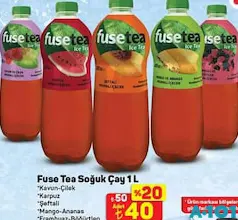 FUSE TEA SOĞUK ÇAY 1 L fiyat ve kampanya bilgisi